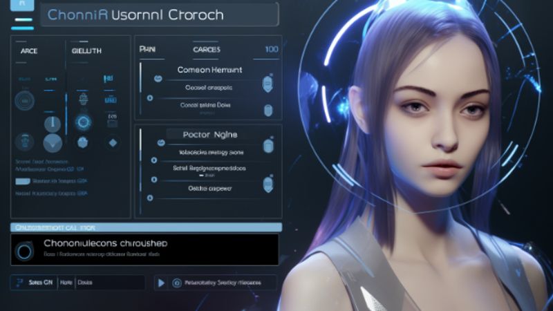 Die Benutzeroberfläche von CrushOnAI